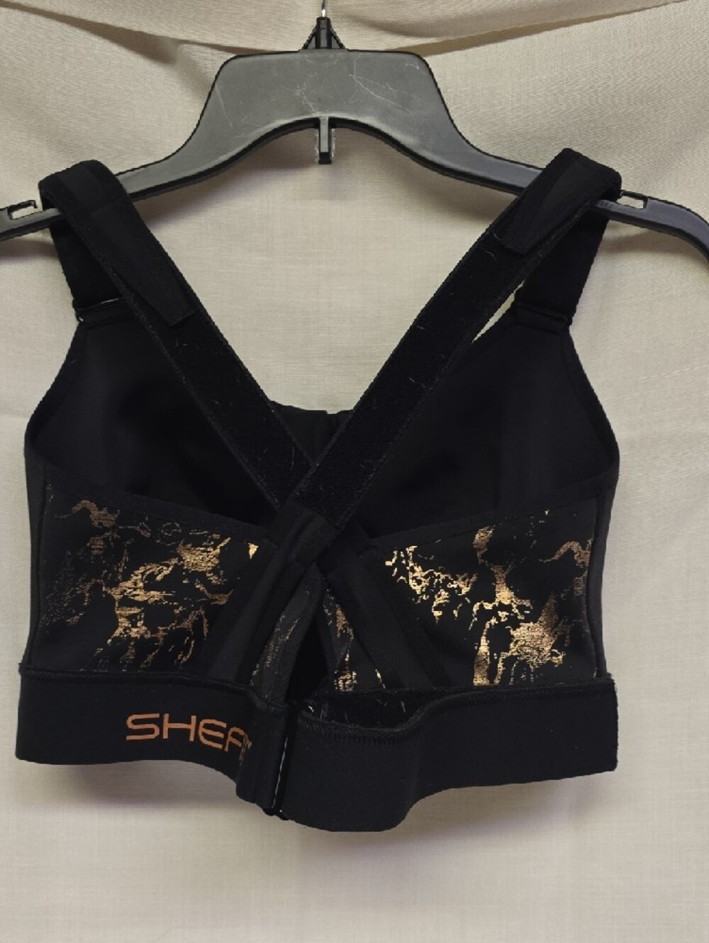 SHEFIT Flex 2 Luxe (2XL) Black Front-Zip Adjustable Straps/Waist Sports Bra - Picture 2 of 10